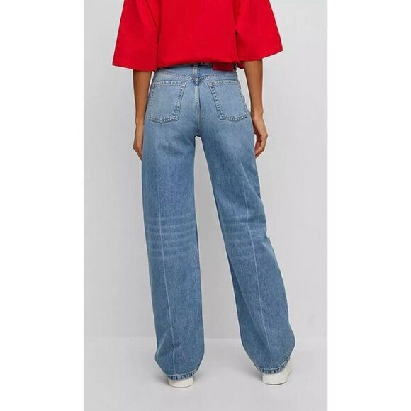 HUGO BY HUGO BOSS NWT Women's 937-2 Wide Leg Jean Straight Jean 27 - Picture 6 of 8